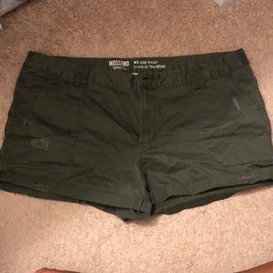 Olive green shorts